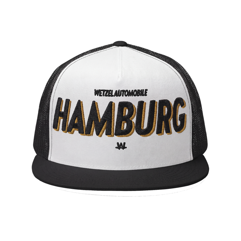 Hamburg Cap – White / Black / One Size